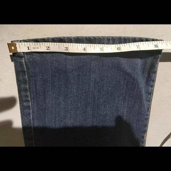 Y2k Mossimo Supply Co Women's 7R Fit 6 W30 L32 Dark Wash Bootcut Western Jeans - Picture 12 of 16